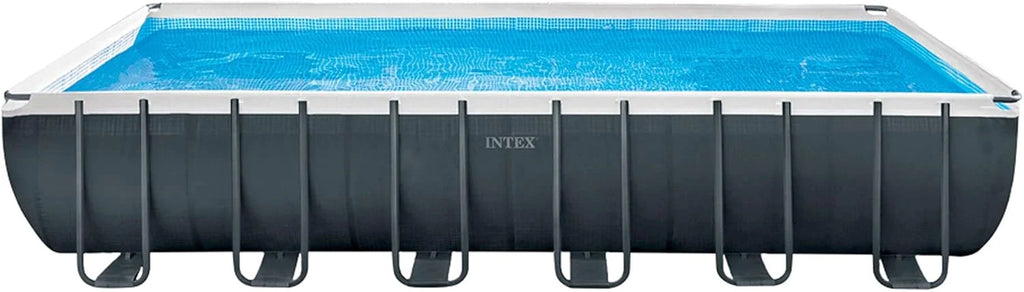INTEX 55222 - Basen rozporowy 732x366x132 cm Pakiet Deluxe + pompa filtrująca z chlorinatorem