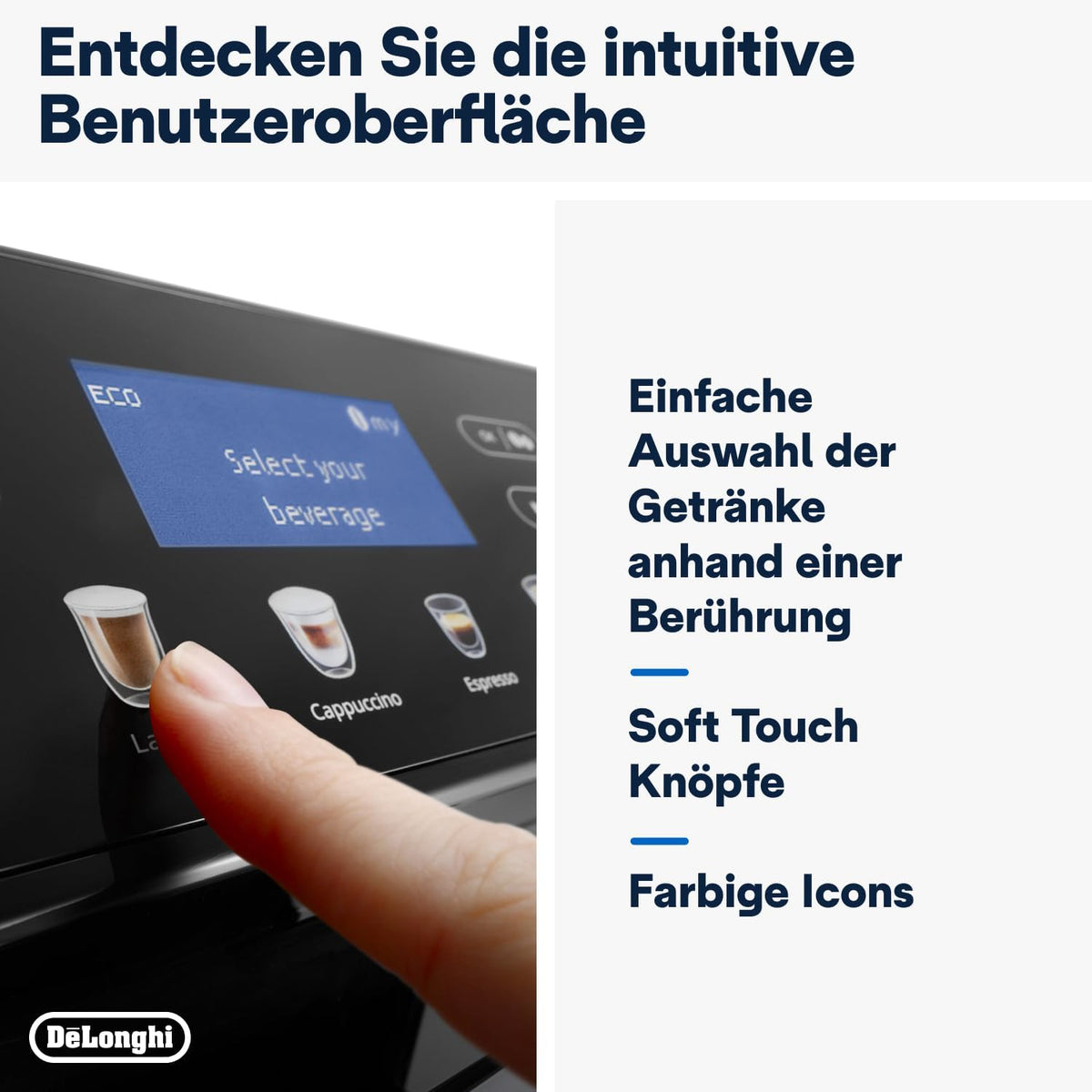 De'Longhi Eletta Evo Ekspres do Kawy, Czarny, 1450.0W 3.6V