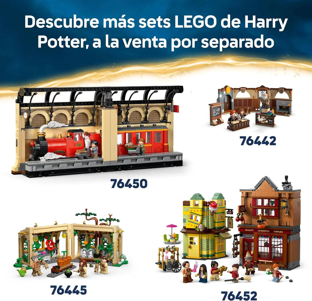 Harry Potter Zamek Hogwart: Wieża centralna — Zamek-zabawka z Komnatą Latających Kluczy i Szachami Czarodziejów — 12 minifigurek — Prezent dla dziewczynek i chłopców w wieku od 10 lat 76454
