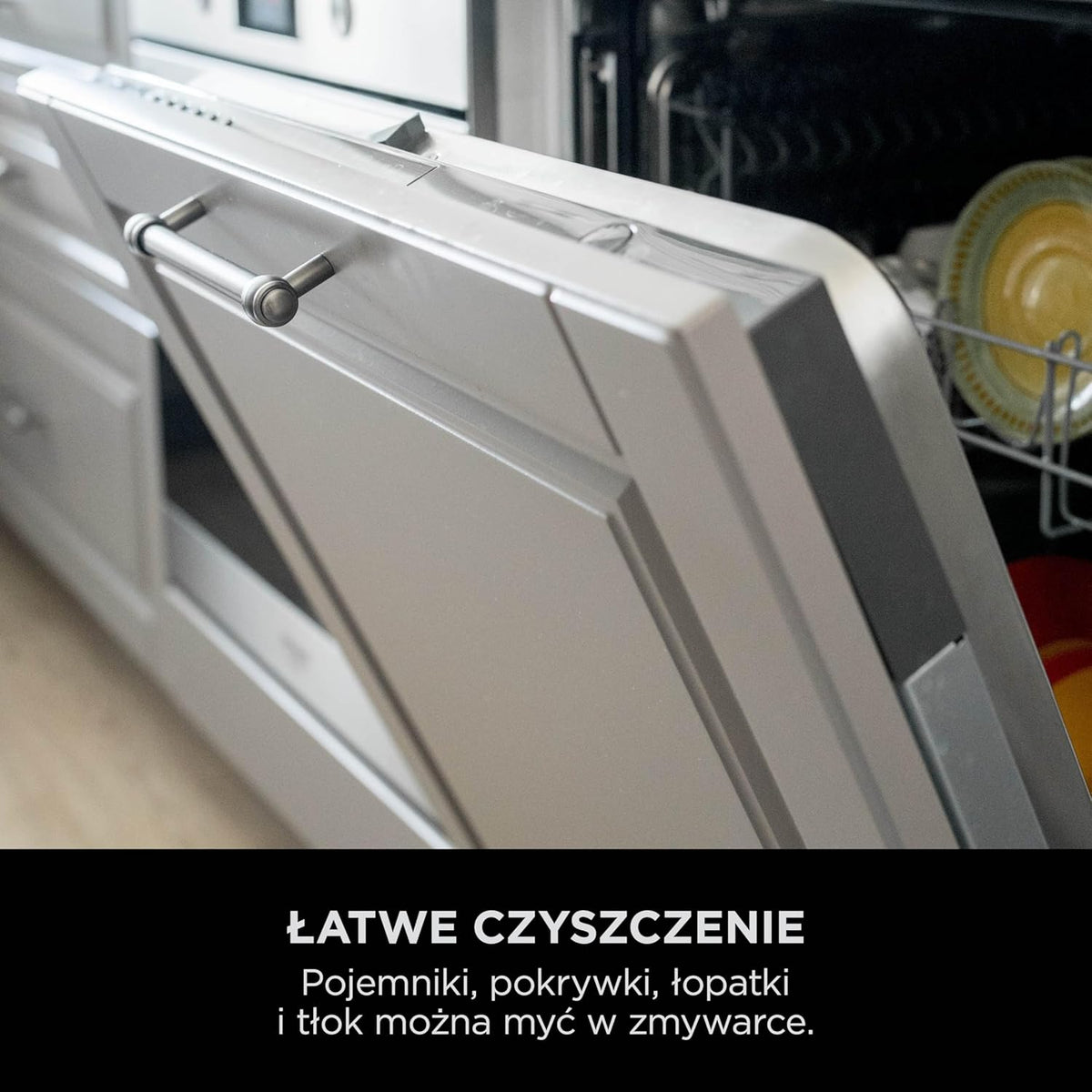 Ninja CREAMI Scoop & Swirl maszynka do lodów z 2 pojemnikami, 13 funkcji, przygotowuje lody, lody włoskie, gelato, sorbety, koktajle mleczne i inne desery, opcja dodatków, Srebrny, NC701EU