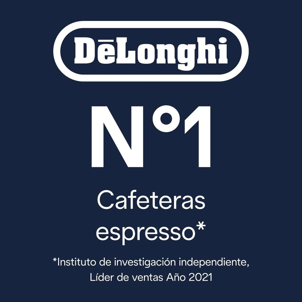 De'Longhi Dedica – Ekspres Kolbowy do Kawy Mielonej lub w Saszetkach, Espresso i Cappuccino, Zbiornik 1.3 Litra, System Anti-Drip, Model EC685.M, Kolor Metaliczny