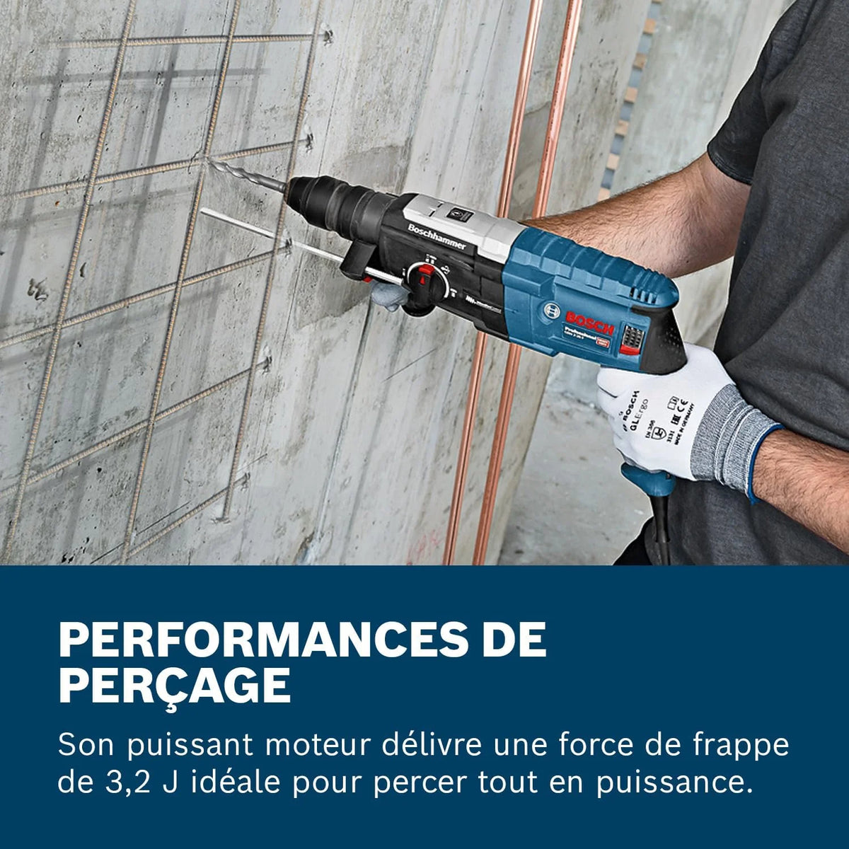Bosch Professional młot udarowo-obrotowy GBH 2-28 F (moc 880 W, maks. średnica wiercenia w betonie: 28 mm, w zestawie 6 dłut, SDS plus, L-Case) – ekskluzywny zestaw Amazon
