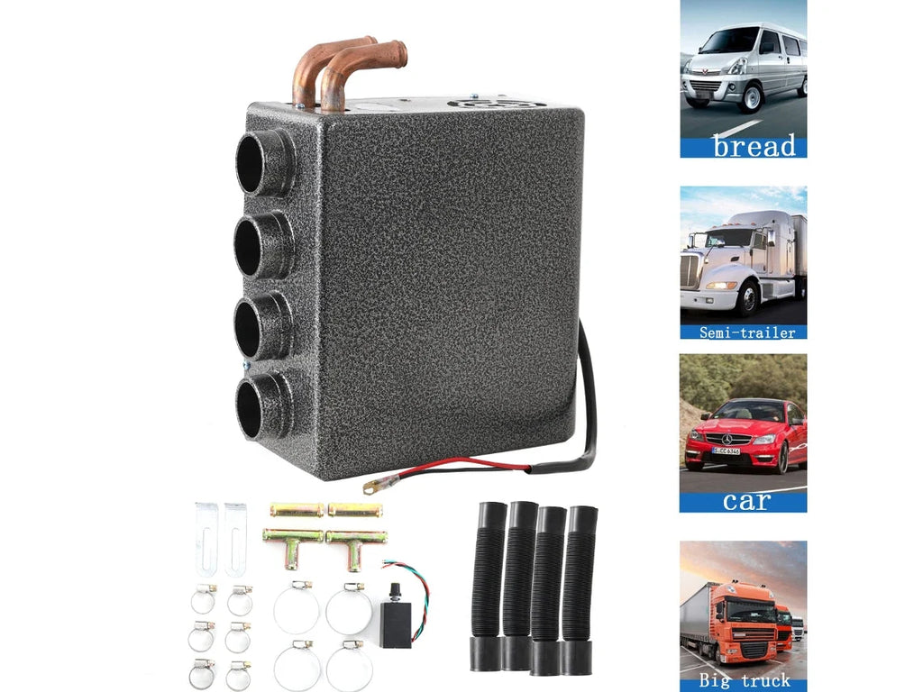Nagrzewnica samochodowa, 12 V, 80 W, miedziany rdzeń grzejny, energooszczędna, niski poziom hałasu OEM