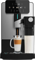 Ekspres automatyczny Cecotec Cremmaet Latte Touch, 19 barów, system Thermoblock, 12 rodzajów napojów, 4 profile użytkownika, zbiornik na wodę 1,1 l i na mleko 400 ml, ekran TFT, stożkowy młynek, automatyczne czyszczenie, regulowana wysokość