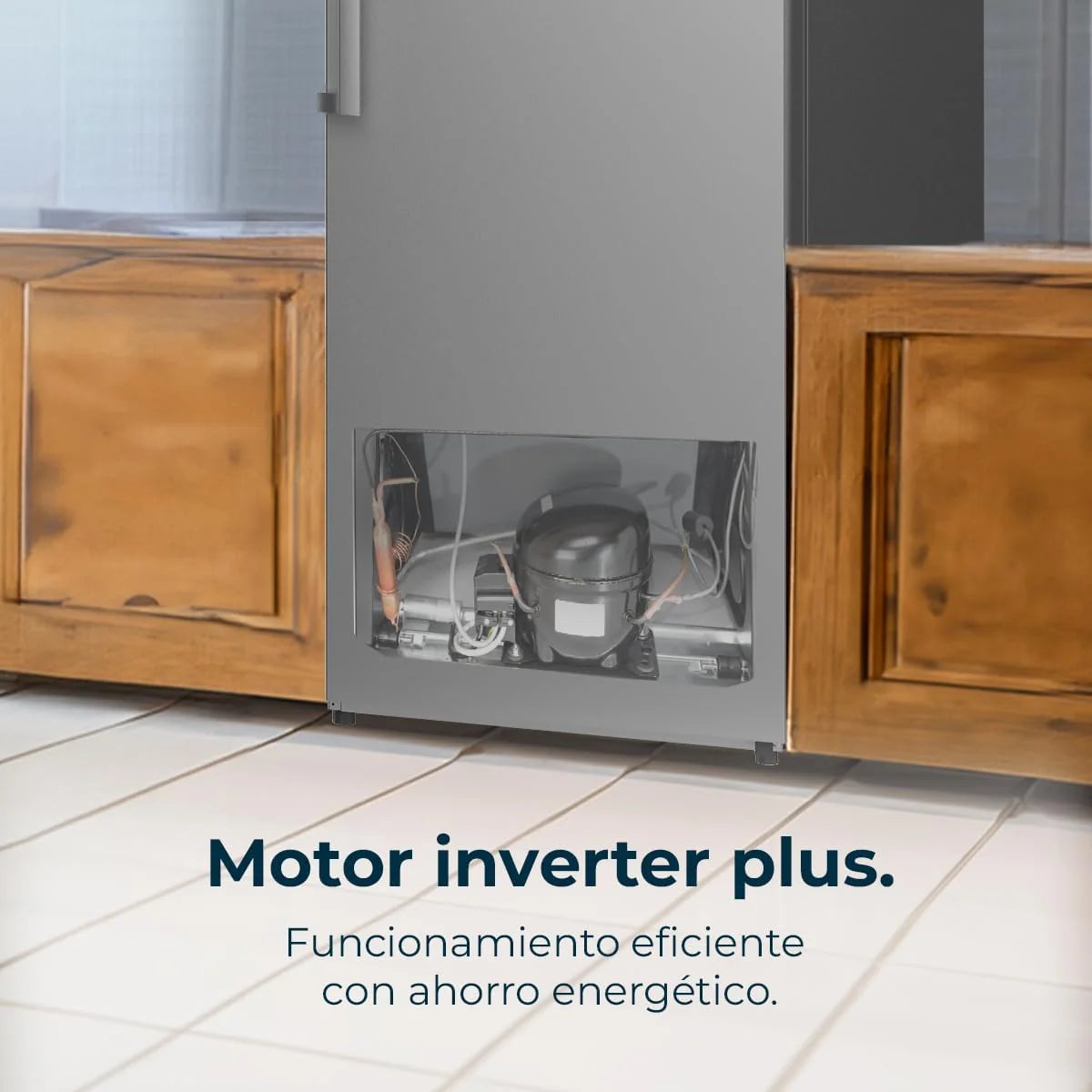 Cecotec Zamrażarka pionowa 380L Bolero CoolMarket UF 380 inox D. 1950W, silnik Inverter Plus, niskie zużycie energii, Total No Frost, wyświetlacz w drzwiach, możliwość przekształcenia w lodówkę, Multi Airflow
