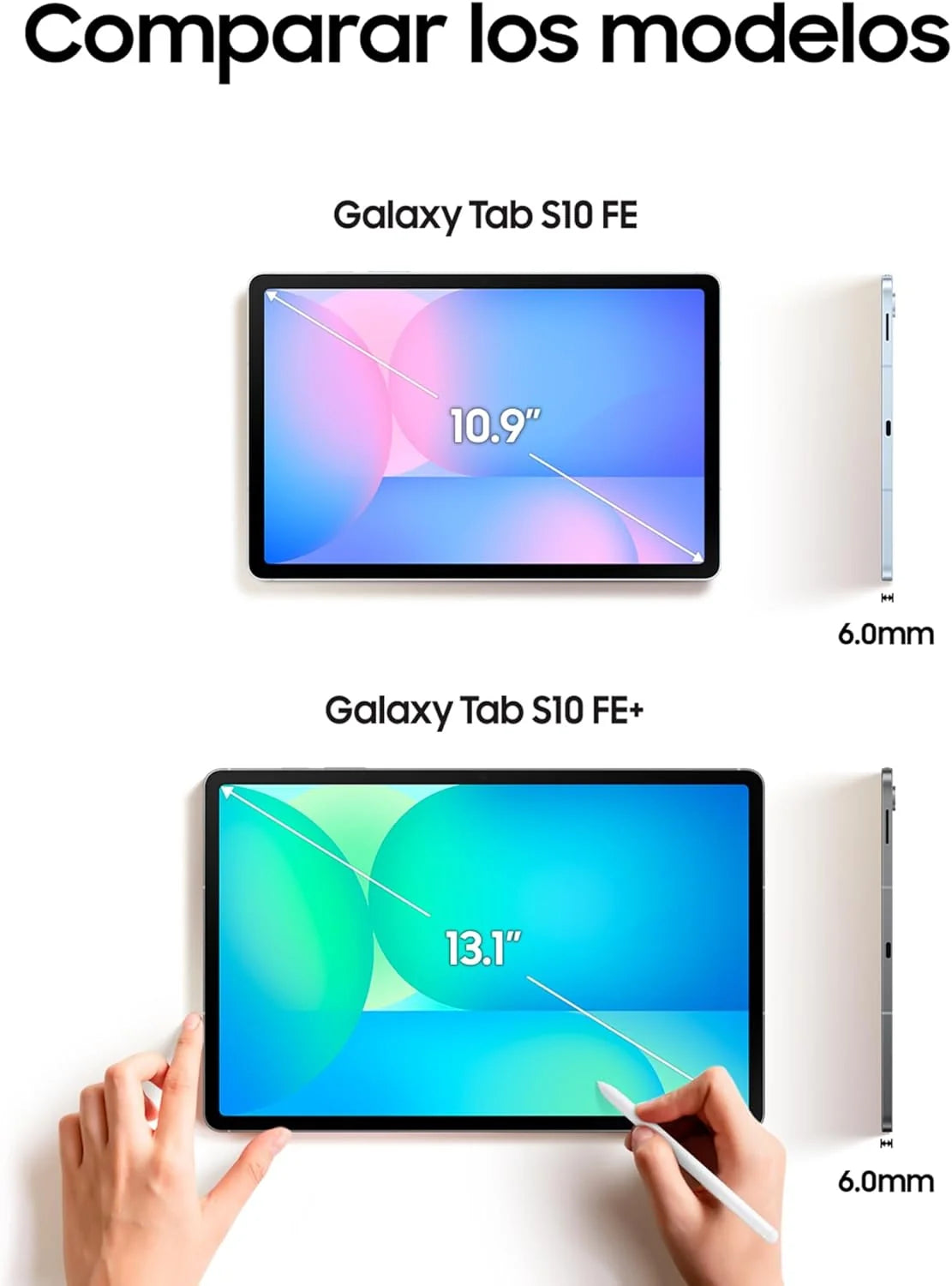 Galaxy Tab S10 FE 256GB, Tablet z Androidem + rysik S Pen, Galaxy AI, 8GB RAM, Ekran 10,9", Bateria o długiej żywotności, Kolor niebieski, 3 lata gwarancji producenta + 1 rok dodatkowo