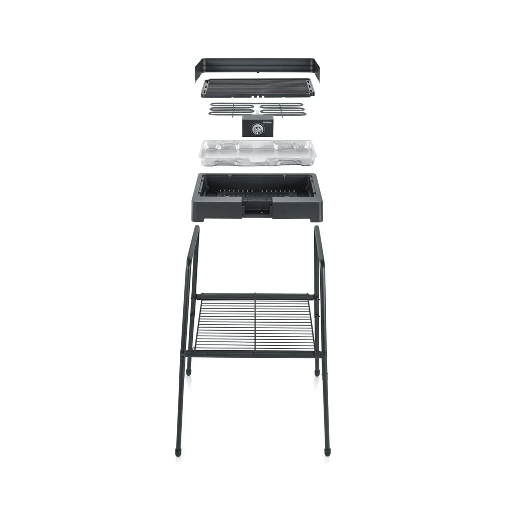Grill z nóżkami i ryflowaną płytą grillową 2200 W PG 8568 Severin