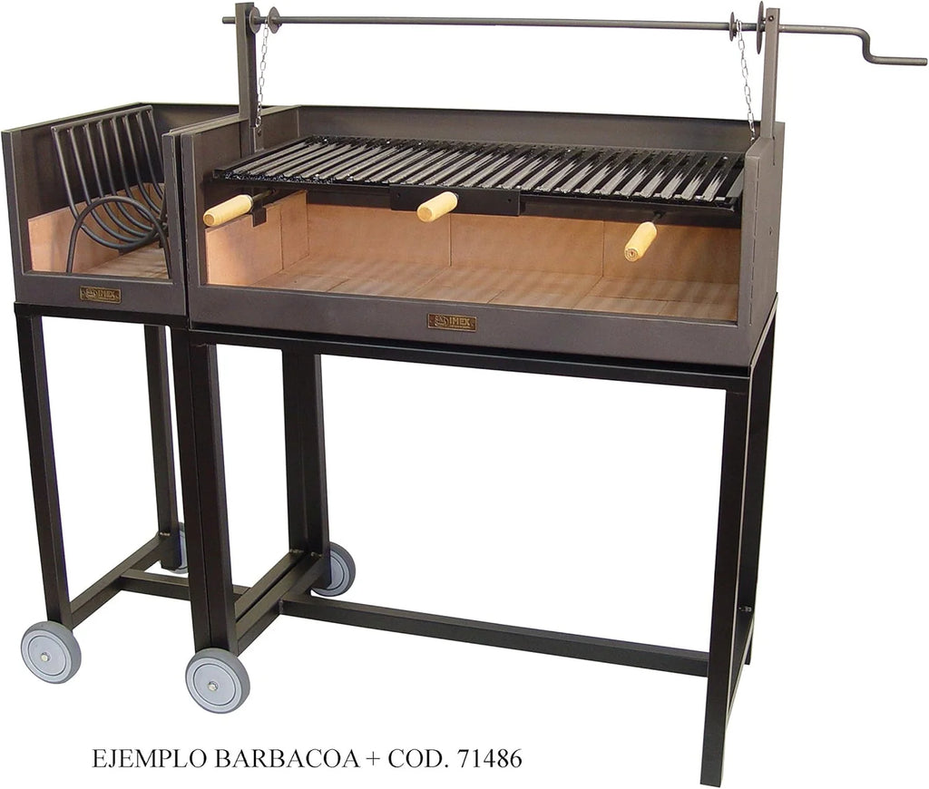 IMEX EL ZORRO Grill z cegłą szamotową i emaliowanym rusztem, 90 x 45 x 102 cm