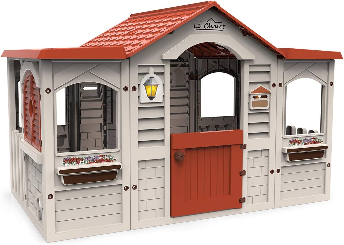 Chicos - Le Chalet domek do zabawy | domek ogrodowy dla dzieci od 2 lat | domek do zabawy dla dzieci na zewnątrz (89650)