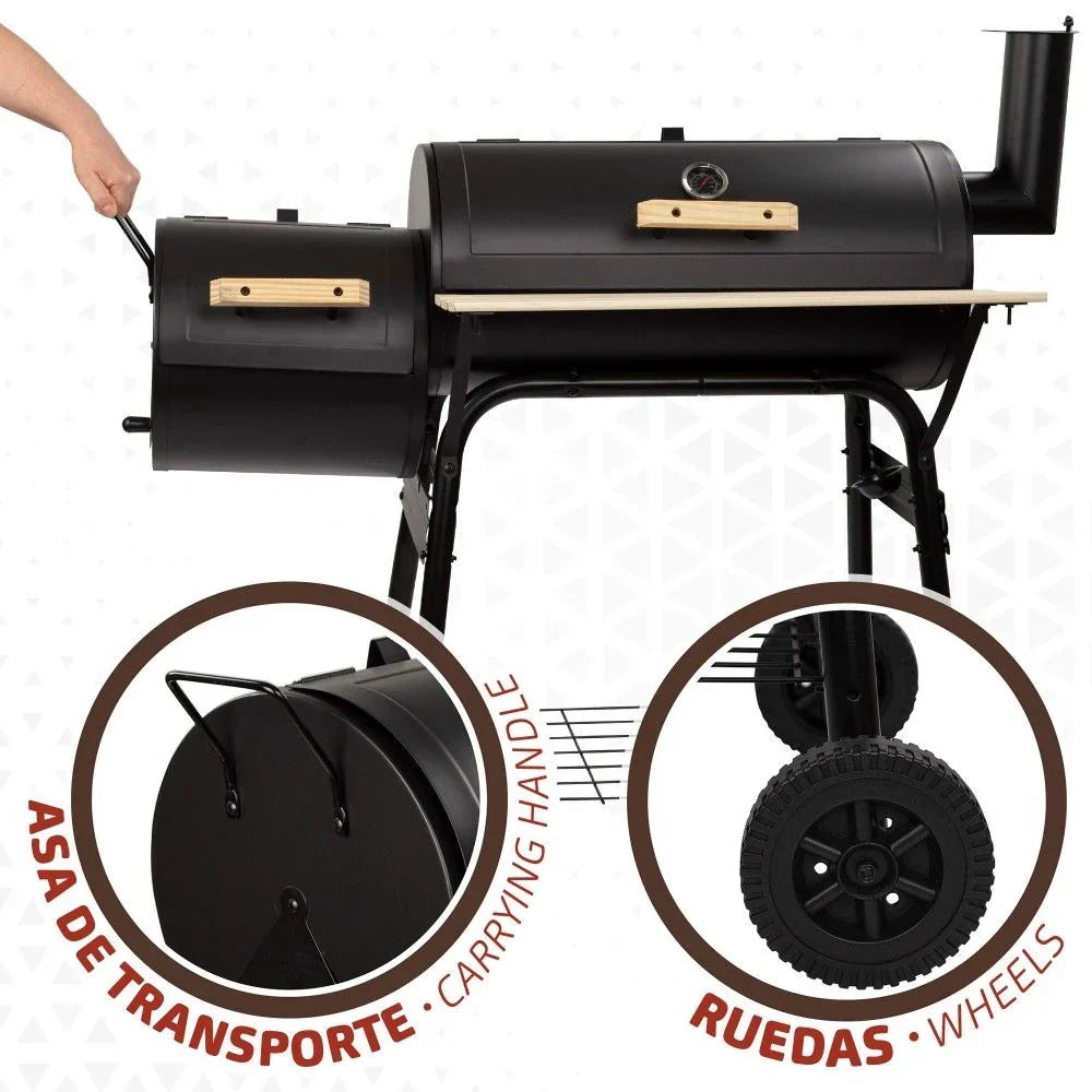 Grill węglowy z wędzarnią Aktive