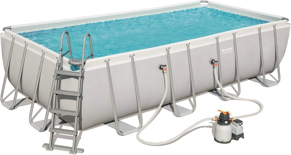 BESTWAY 56466 – Basen stelażowy Power Steel 549x274x122 cm, pompa piaskowa 5678 l/h