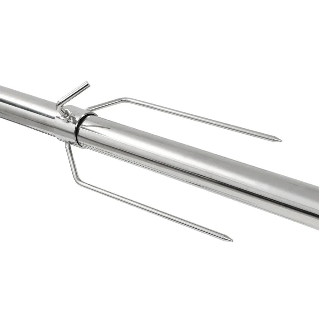 Grill obrotowy do barbecue, automatyczny, ze stali nierdzewnej, 207x45x81 cm, Vidaxl
