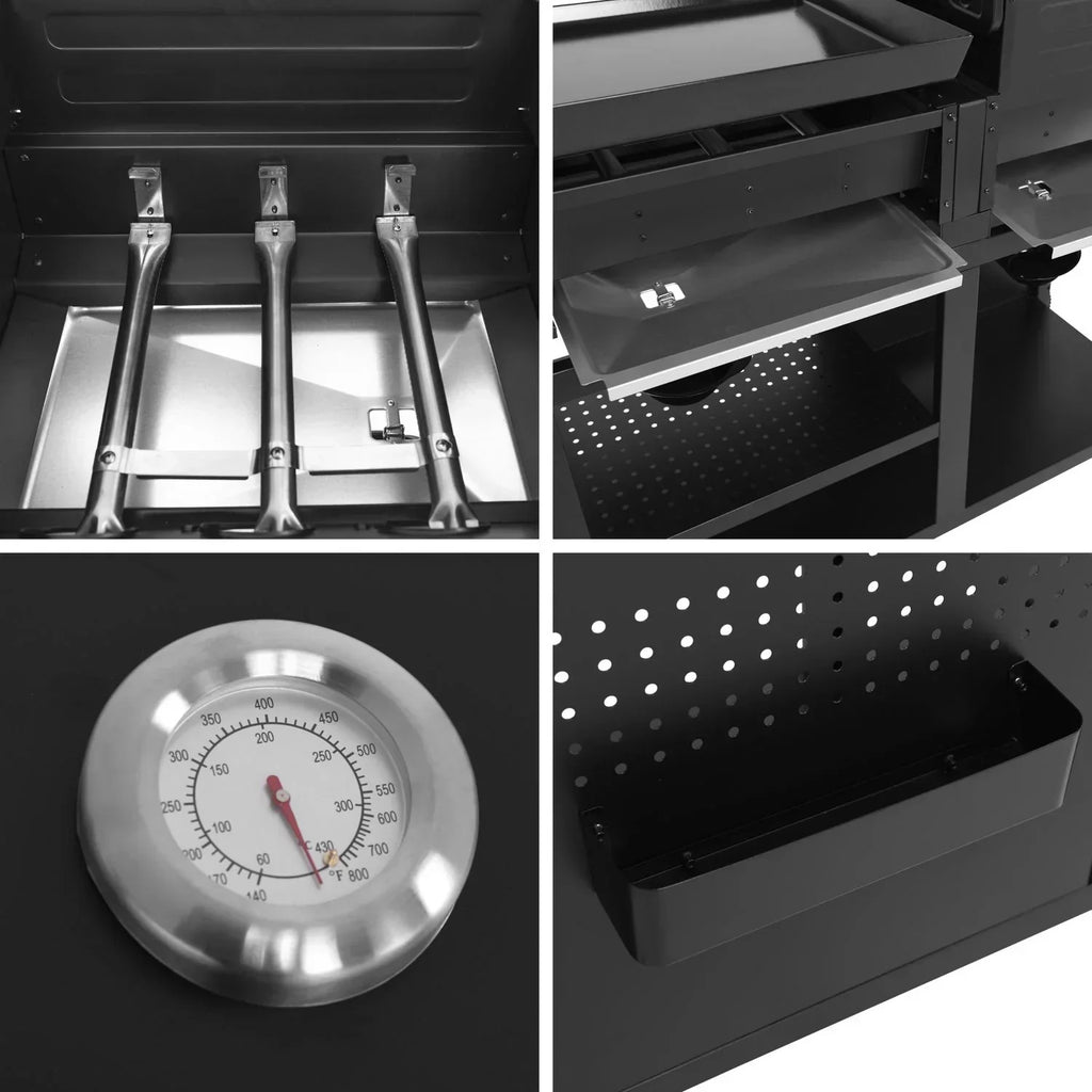 Grill gazowy Vesuvio Duo – 3 palniki + płyta 3 palniki