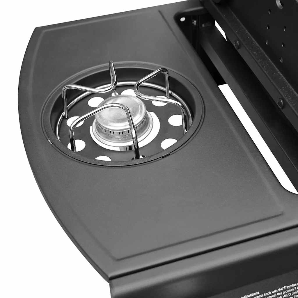 Grill gazowy Barbacoa 4+1 palniki, czarno-srebrny V8143 (model 2026)