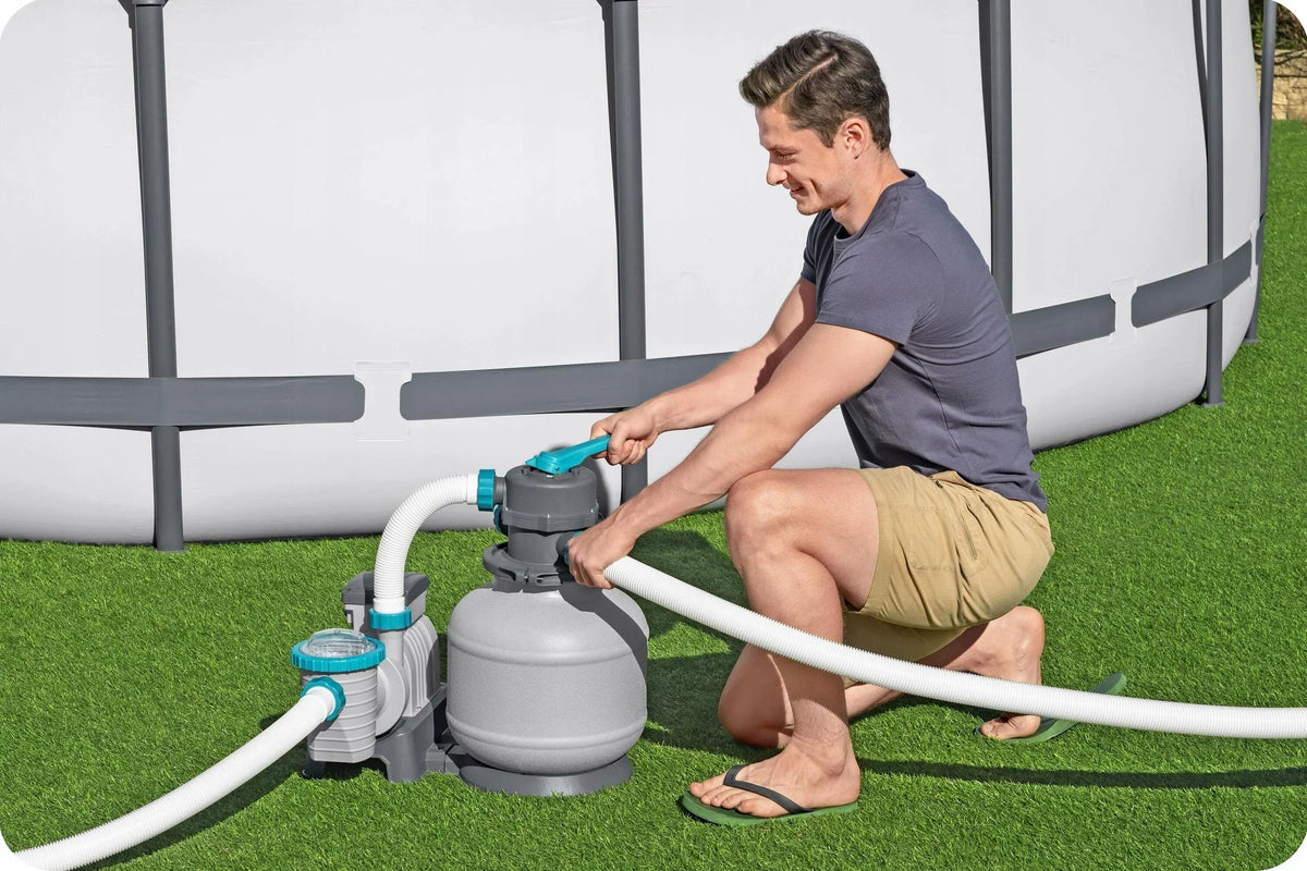 Bestway pompa piaskowa do basenu, filtr do basenów, 8327 l/h, złączki, węże