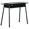 Grill węglowy Outsunny ze stali nierdzewnej, metalowy, 77x30x70 cm, czarny