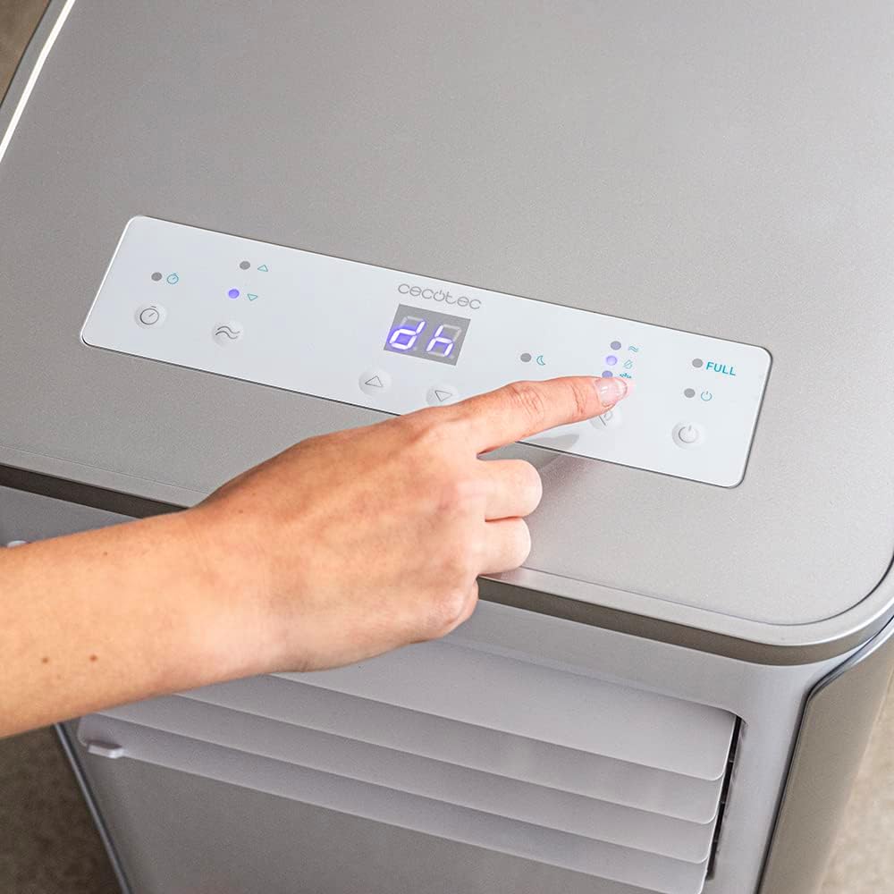 Cecotec Klimatyzator przenośny z pilotem ForceClima 9100. 9000 BTU, niskie zużycie energii, wyświetlacz LED, 4 tryby, 2 prędkości, zasięg 20-25m2