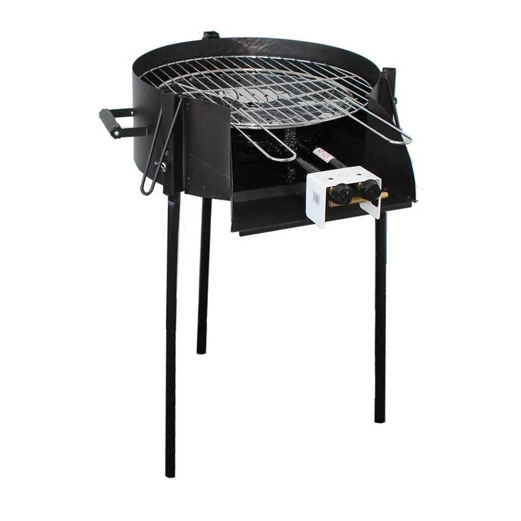 Grill Trzyfunkcyjny Gazowy Barbacoa Algo Más 50 cm z 2 Palnikami