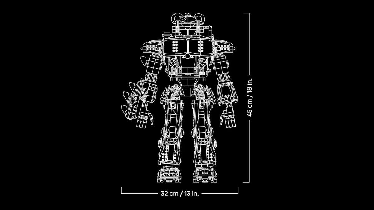 Fortnite Mecha Team Leader - Zestaw modeli do ekspozycji dla dorosłych - Ruchoma figurka z mieczem zabawkowym i minifigurką - Kolekcjonerski prezent dla graczy i fanów gier wideo 77078