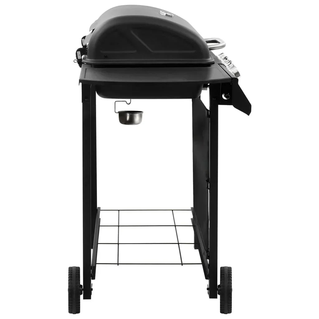 Grill Gazowy Czarny Z 4 Palnikami Vidaxl