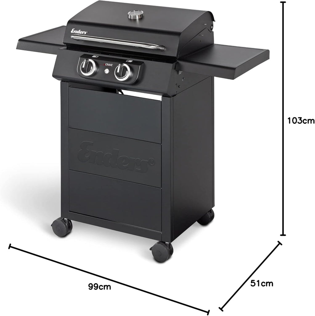 Enders Ecrave 2 Grill Elektryczny, Czarny, 51 x 103 x 99 cm