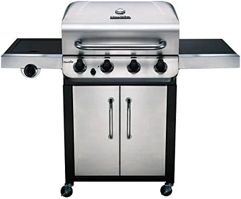 Char-Broil Convective 440 S Grill Gazowy z 4 Palnikami, Żeliwnymi Rusztami, Palnikami Ze Stali Nierdzewnej - Idealny do Gotowania na Zewnątrz, do Ogrodu i na Patio