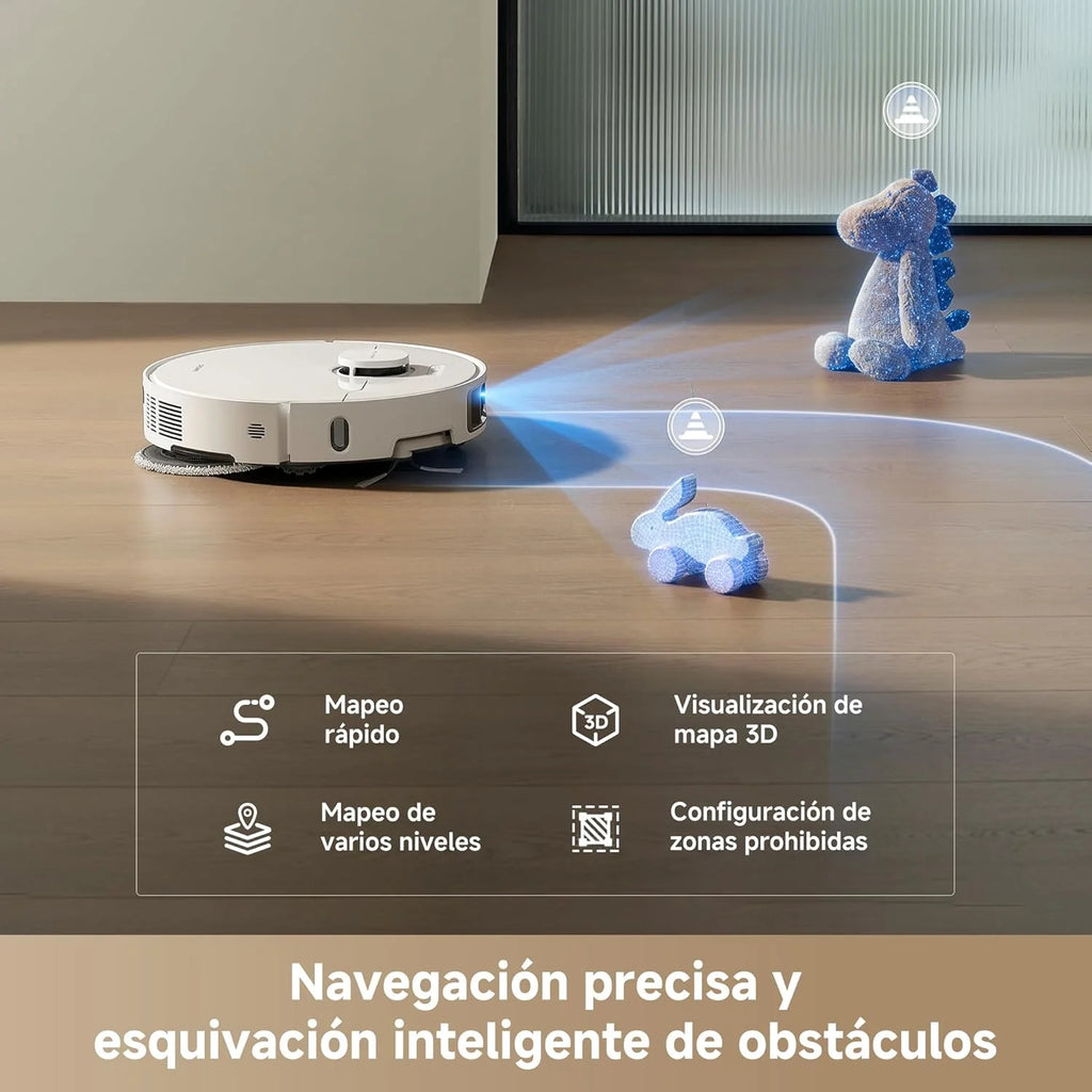 DREAME L10s Ultra Gen 3 Robot Odkurzająco-Mopujący, Siła ssania 25 000Pa, Wysuwana Szczotka Boczna i Mop, AceClean DryBoard i Automatyczne Samooczyszczanie Mopa, Suszenie Gorącym Powietrzem