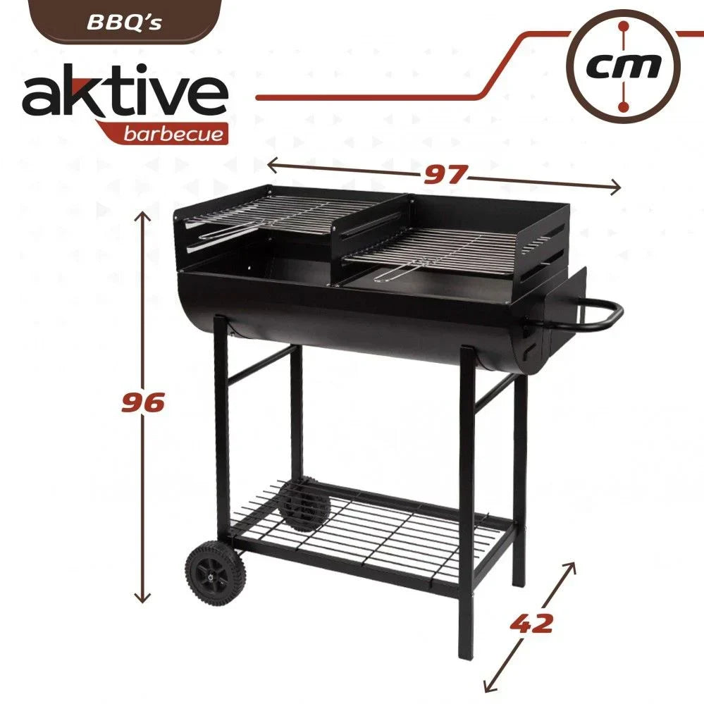 Grill Węglowy Z Podwójnym Rusztem Aktive