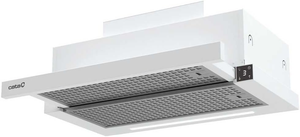 Okap Cata TFH 6830 GWH 6 Poziomów mocy Panel sterowania dotykowy Poziom hałasu 46 dB Wyjątkowo cichy silnik Oświetlenie LED Wnętrze osłonięte Łatwe czyszczenie Szerokość 60 cm Kolor biały