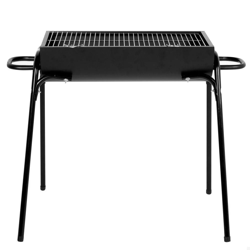 Przenośny grill stalowy 91x33x71 cm - Aktive. Czarny