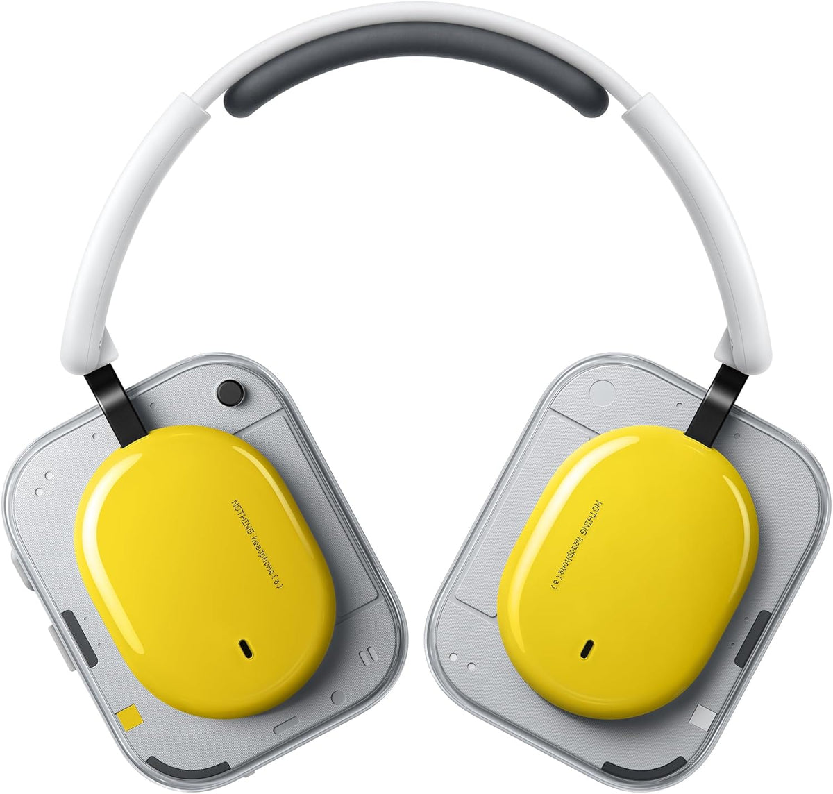 Słuchawki bezprzewodowe nauszne Nothing Headphone (1) z aktywną redukcją szumów, do 80 godzin pracy na baterii, Hi-Res, Space Audio, wodoodporne – białe