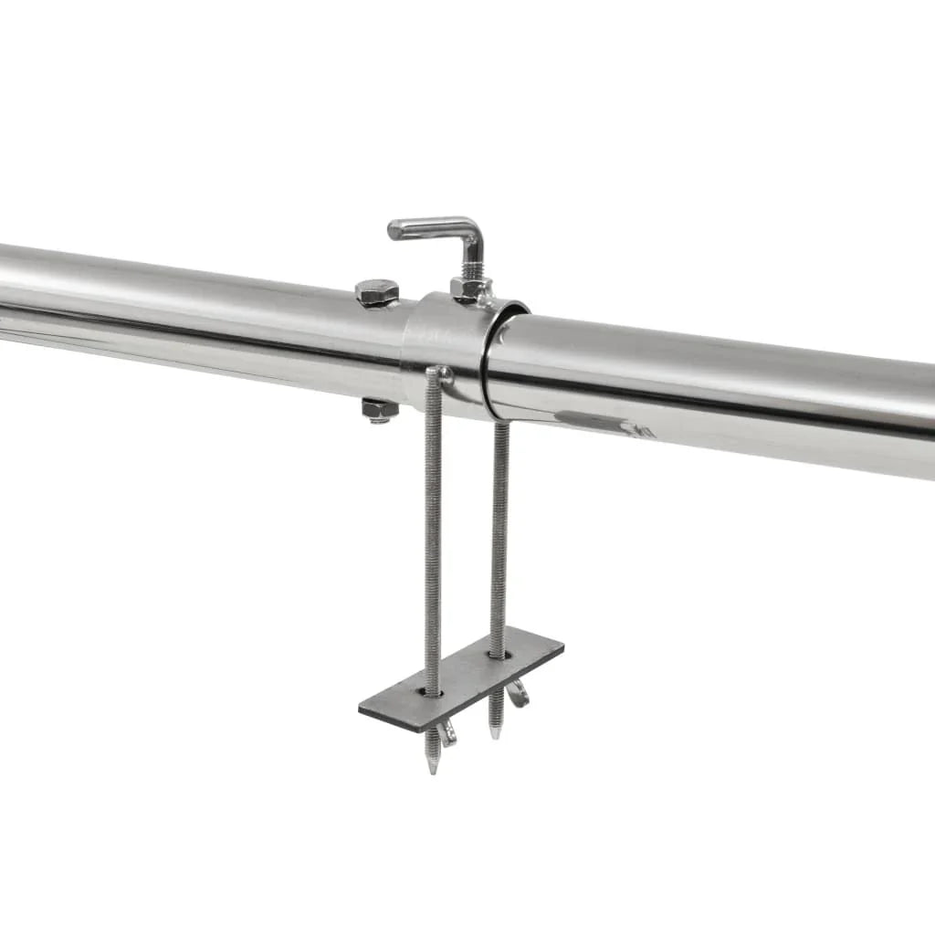 Grill obrotowy do barbecue, automatyczny, ze stali nierdzewnej, 207x45x81 cm, Vidaxl