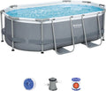 Bestway Power Steel™ Zestaw Basen Ovalny 3,05m x 2,00m x 84cm
