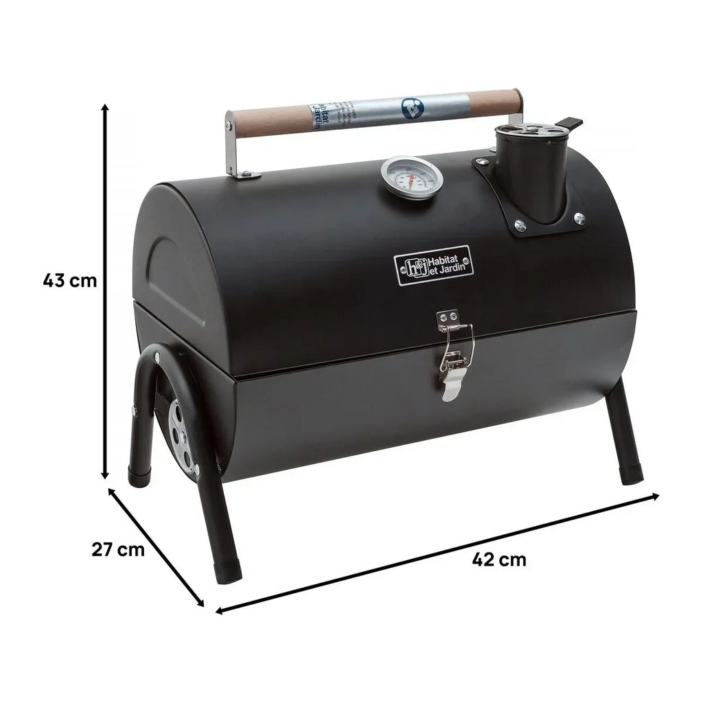 Przenośny Grill Węglowy „kapitan” – 42 X 27 X 43 Cm – Czarny