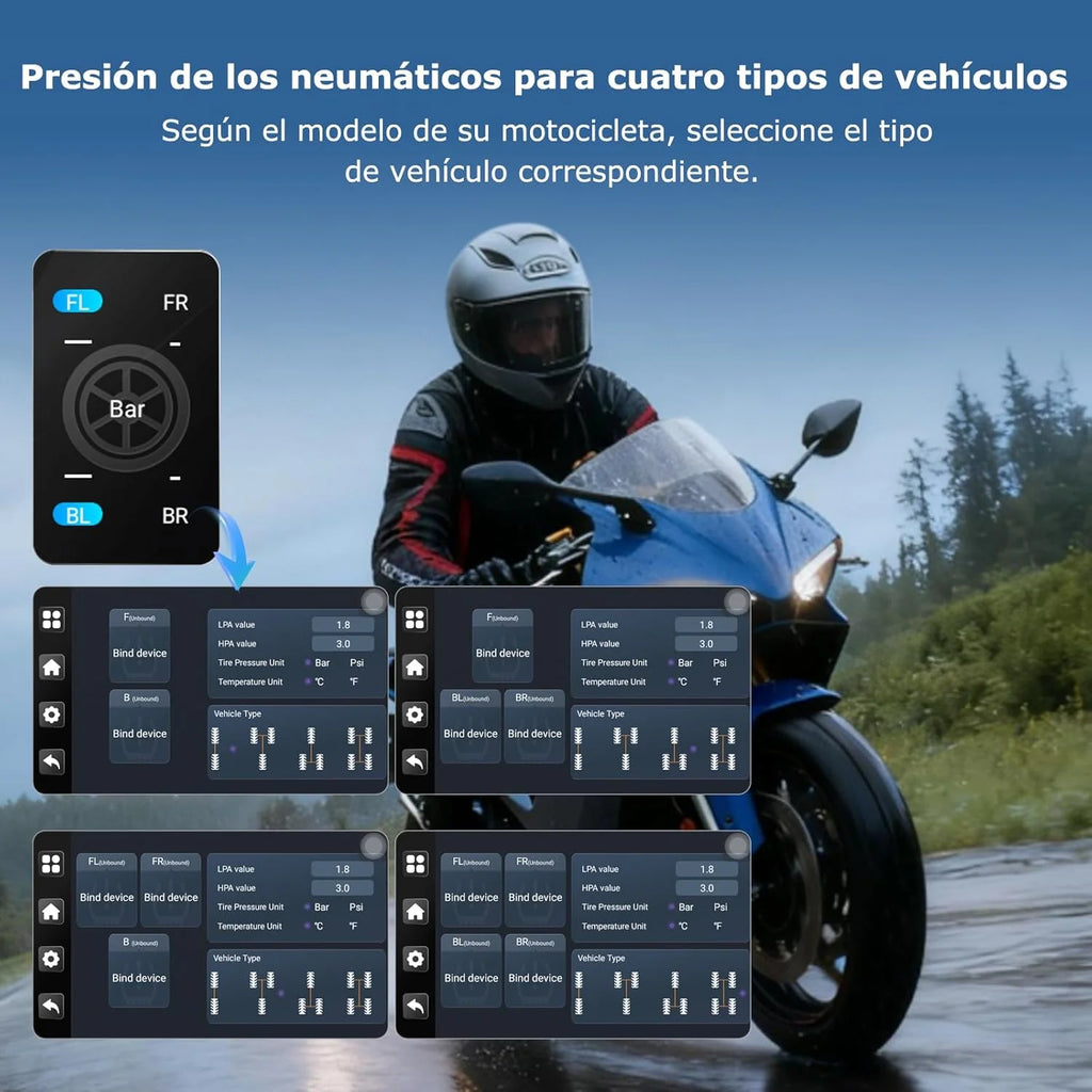Caruride W702 Plus Android 14 Motocyklowy Wyświetlacz Carplay z Podwójną Kamerą, Bezprzewodowy CarPlay i Android Auto, 7-calowy Wodoodporny Ekran Dotykowy, Dźwięk BT, Nagrywanie w Pętli, Nawigacja Online i Offline.