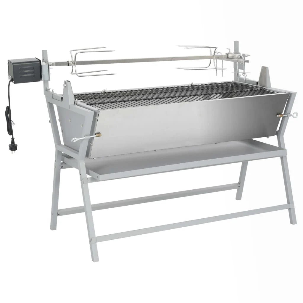 Grill do grillowania, żeliwny i ze stali nierdzewnej, Vidaxl