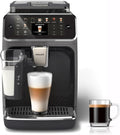 Philips w Pełni Automatyczny Ekspres do Kawy z Serii 5500-20 Kaw Gorących i Mrożonych, Szybki w Czyszczeniu System Mleczny LatteGo, Technologia SilentBrew, QuickStart, Szary (EP5544/50)