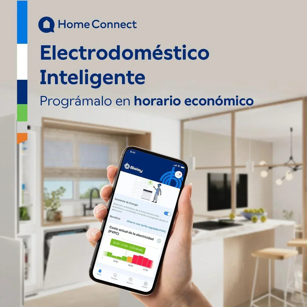Zmywarka Balay, do zabudowy, 45 cm, silnik Extra Silent, Home Connect, Infolight, Wysoki montaż, 3VT4031NA.