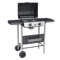 Grill gazowy 2-palnikowy Annika stalowy 105 x 49 x 100 cm Ldk Garden