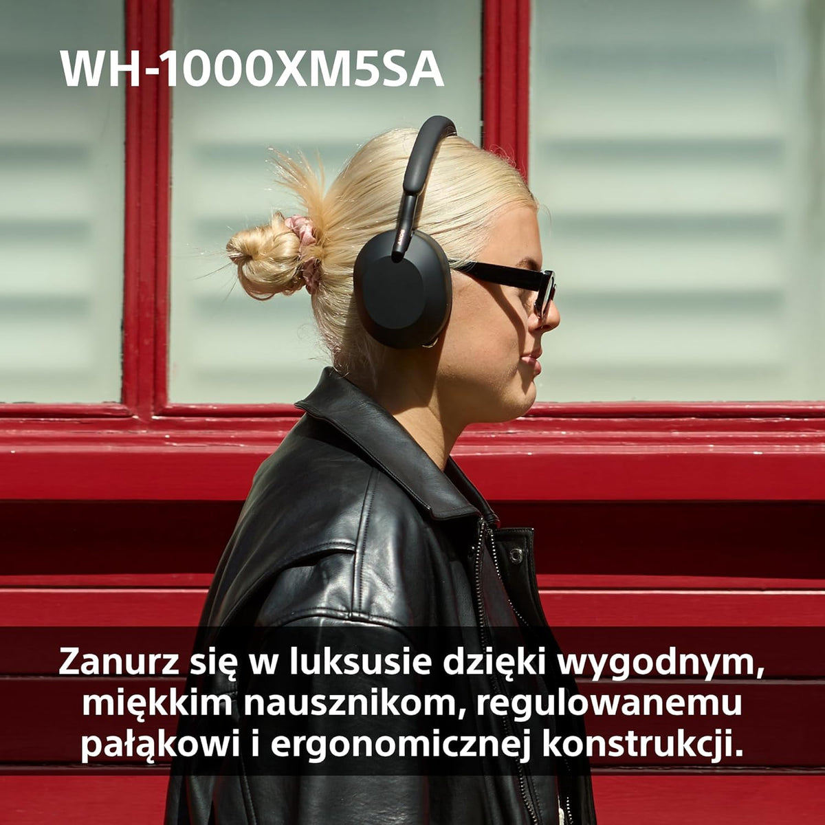 Sony WH-1000XM5 ANC Bezprzewodowe Słuchawki Nauszne z Redukcją Hałasu, Bluetooth, Clear Call Quality, Hi-Res, Do 30H Baterii, Szybkie Ładowanie, Alexa i Google Assistant, IOS i Android - Czarne