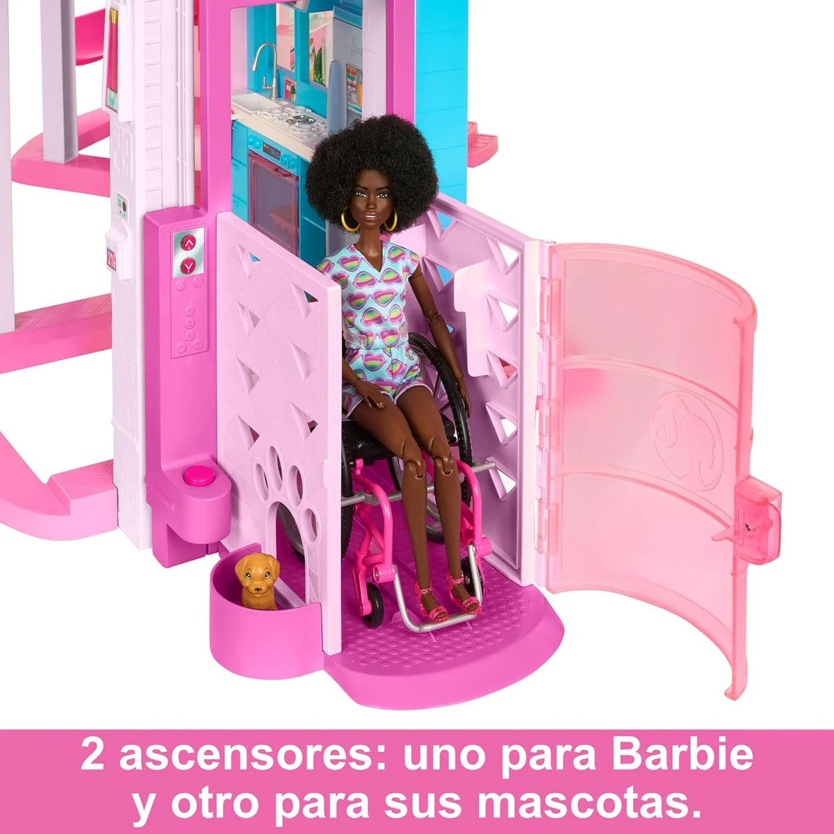 Barbie Dreamhouse 2023 Trzypiętrowy Domek dla Lalek z Ponad 75 Meblami i Akcesoriami, +3 lata (Mattel HMX10)