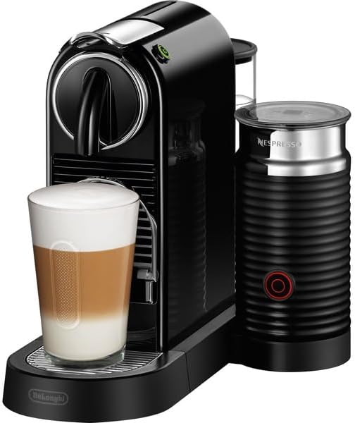 Ekspres do kawy DeLonghi Nespresso Citiz EN267.BAE na kapsułki, specjalny system ekstrakcji, 1710 W, 1 l, tworzywo sztuczne, czarny
