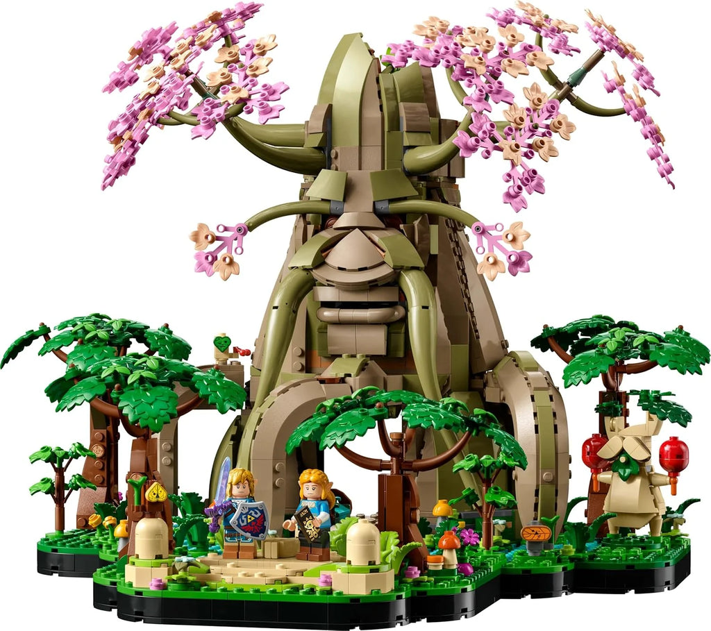 The Legend of Zelda Wielkie Drzewo Deku „2 w 1”, Zestaw Modelarski dla Dorosłych z Zeldą i 3 Minifigurkami Linka, Prezent dla Fanów Gier Wideo Ocarina of Time i Breath of The Wild 77092