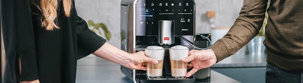 Melitta Caffeo Barista TS Smart F850-101 ekspres do kawy ze zbiornikiem na mleko, aplikacja Connect na telefon (może nie być dostępna w języku polskim), One Touch, filtrowanie Pro Aqua, srebrny