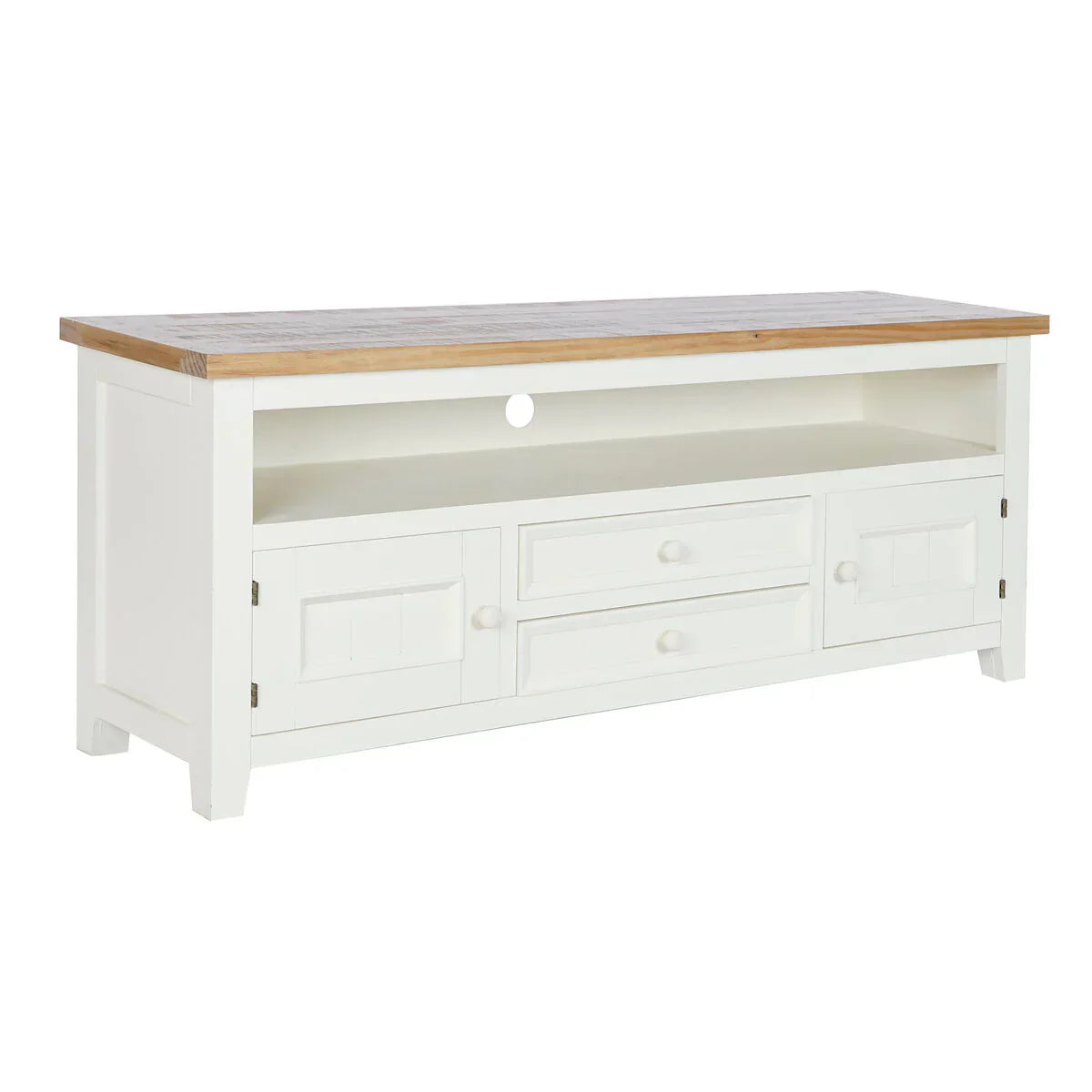 TV-möbler DKD Home Decor Beige Naturell Paulowniaträ 134,5 x 35 x 55 cm