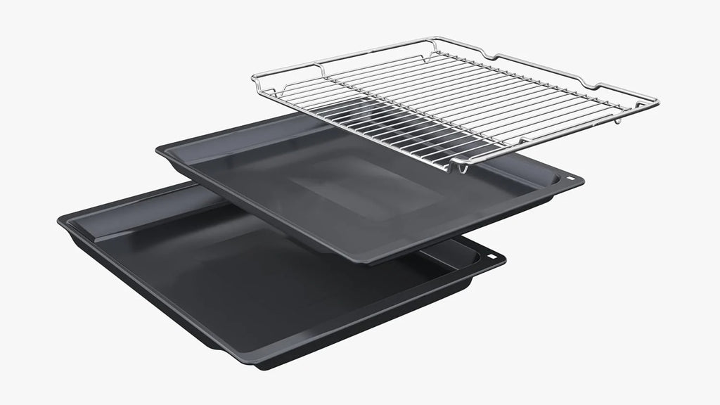 Bosch - Piekarnik wielofunkcyjny z funkcją dodawania pary, 60 cm, Seria 8, Elektroniczny panel sterowania TFT TouchControl Plus, AirFry, Home Connect, Czarny, HRG7361B1