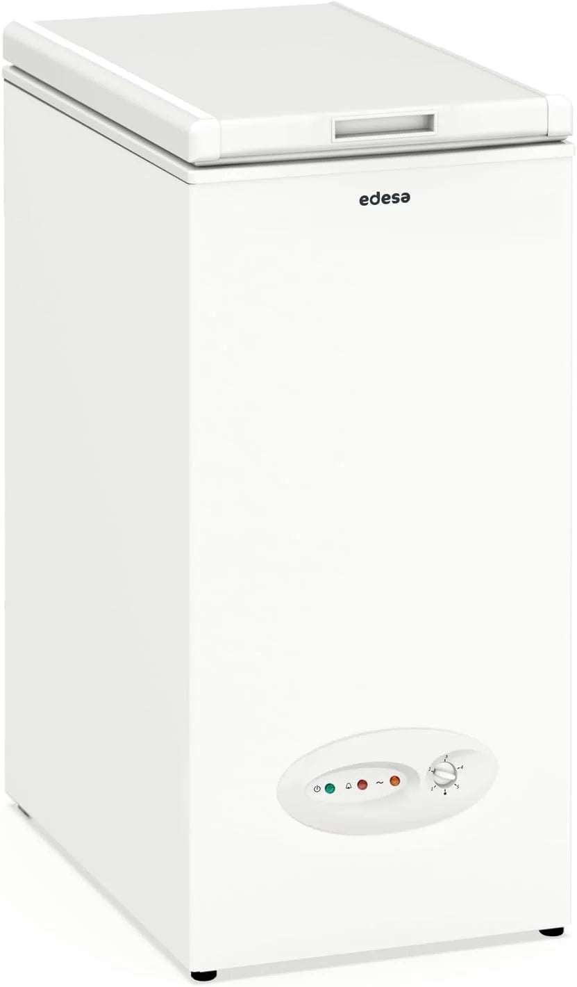 Edesa Congelador Horizontal EZH-0611, Wysokość 0.84 m, Regulowany Termostat, Łatwe Czyszczenie, Wbudowany Alarm, Niski Poziom Hałasu, Duża Pojemność 59 l, Moc 60W, Kolor Biały
