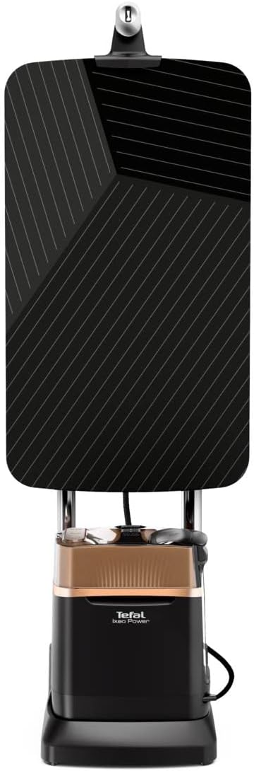 Tefal QT2020 IXeo Power All-in-One Prasownica Parowa, Stal Szlachetna Tworzywo Sztuczne, 2170 W, 1,1 L, Czarny/Miedziany