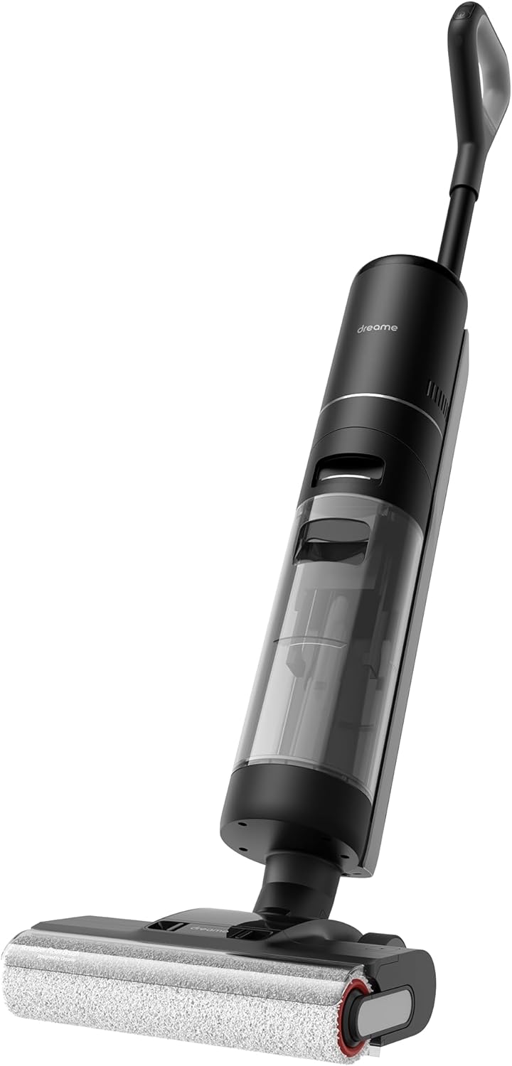 dreame H14 Pro odkurzacz na sucho i na mokro, płaska konstrukcja 180°, czyszczenie szczotki w temperaturze 60°C, suszenie w 5 min, automatyczne dozowanie roztworu, sterowanie aplikacją, 18 kPa