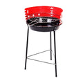 Otwarty grill stojący czerwono-czarny, Ø33 cm